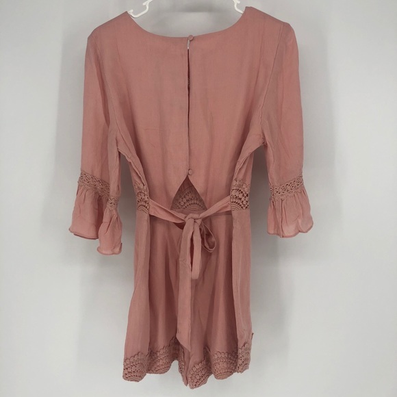 Ale by Alessandra Leticia Romper NEW Tea Rose M XS - Picture 3 of 10